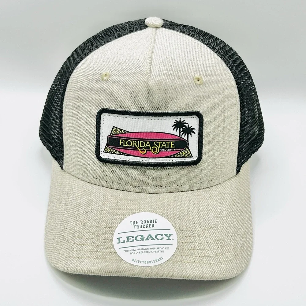 Florida State Seminoles Legacy Surfboard A-Frame Trucker Hat Cap Snapback NCAA